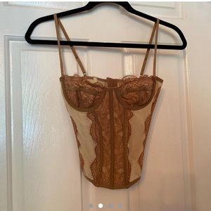 Brown corset top!